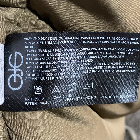 GH Bass & Co Men’s Storm Coat Olive Green Size M Waterproof Jacket with Pockets - Picture 6 of 9